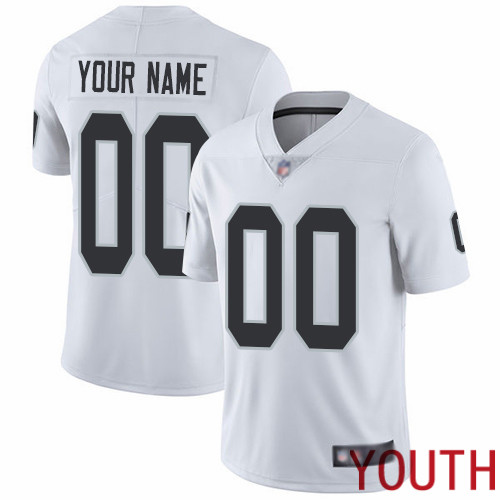 Limited White Youth Road Jersey NFL Customized Football Oakland Raiders Vapor Untouchable